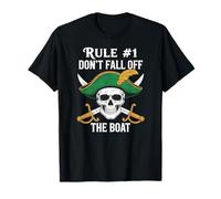 Rule #1 Don't Fall Off The Boat Cruise Party Pirate T-Shirt