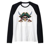 Rule #1 Don't Fall Off The Boat Cruise Pirate Party Boating Raglan Baseball Tee