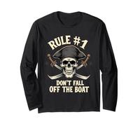Rule #1 Don't Fall Off The Boat Cruise Pirate Party Long Sleeve T-Shirt