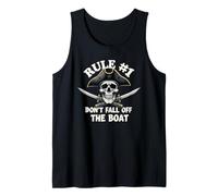 Rule #1 Don't Fall Off The Boat Cruise Pirate Party Tank Top