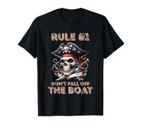 Rule #1 Don't Fall Off The Boat Cruise Pirate Party Theme T-Shirt