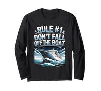 Rule 1 Don't Fall Off The Boat Cruise Vacation Long Sleeve T-Shirt
