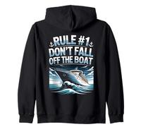 Rule 1 Don't Fall Off The Boat Cruise Vacation Zip Hoodie