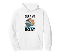 Rule 1 Don't Fall Off The Boat Cruising Boat Captains Pullover Hoodie