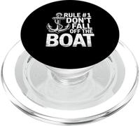 Rule 1 Dont Fall Off The Boat Funny Boating Humor PopSockets PopGrip for MagSafe