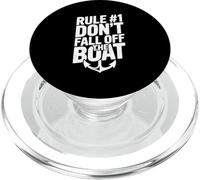 Rule #1 Don't Fall Off The Boat Funny Nautical Humor PopSockets PopGrip for MagSafe