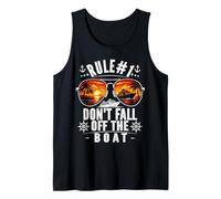 Rule #1 Don't Fall Off The Boat Funny Sarcastic Cruise Tank Top