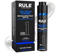RULE 10-in-1 Mens Face Moisturizer with SPF 20 - Anti Aging Face Cream for Men - Collagen, Licorice Extract, Vitamin B, C, E Anti Wrinkle Men's Face Lotion Day Cream, Normal/Dry Facial Skin Care 1.7oz