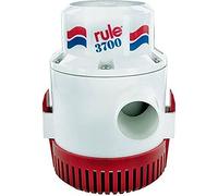 Rule 14A 3700 GPH Heavy Duty Bilge Pump, Non-Automatic, 12 Volt, White/Red