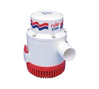 Rule 16A 3700 GPH Heavy Duty Bilge Pump, Non-Automatic, 24 Volt, White/Red