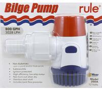 Rule 20DA Bilge Pump 800GPH 12V No-Automatic Boat Marine Submersible Fountain