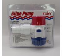 Rule 27DA 1100 Gph Submersible Bilge Pump 12V 1-1/8" Hose Size 4 Amp