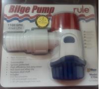 Rule 27DA Non-Automatic Bilge Water Pump 1100 GPH 12V Submersible Marine Boat