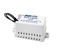 Rule 40FA Rule-A-Matic Plus Bilge Pump Float Switch with Fuse Holder, 12, 24 or 32 Volt, Moisture Tight Seals, White, 3" x 5-3/8" x 2-1/2"