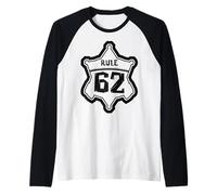 Rule 62 Alcoholics Sobriety Art Raglan Baseball Tee