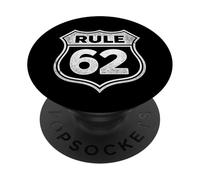 Rule 62 - Sober Sobriety Anniversary AA NA PopSockets Adhesive PopGrip