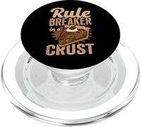 Rule Breaker In A Crust Funny Baker & Pie Lover PopSockets PopGrip for MagSafe