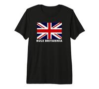 Rule Britannia Union Jack Flag Design Patriotic British Premium T-Shirt