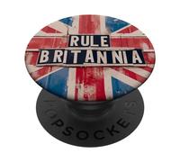 Rule Britannia Union Jack Flag Patriotic British Britpop PopSockets Swappable PopGrip