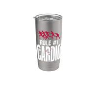 Rule Number One Cardio Zombie Apocalypse Running Stainless Steel Insulated Tumbler