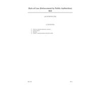 Rule of Law (Enforcement by Public Authorities) Bill (House of Commons) HCB 102