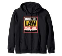 Rule Of Law Matters Choose Democracy Not Anarchy Ice Zip Hoodie