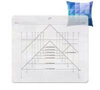 -rule on a transparent scale - Set of acrylic quilting templates, abrasion-resistant acrylic stitching with transparent scale | Professional sewing tool
