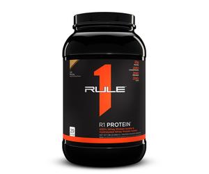 Rule One Proteins, R1 Protein - cafe Mocha, 25g Fast-Acting, Super-Pure 100 Isolate and Hydrolysate Protein Powder with 6g BcAAs for Muscle growth an