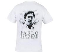 Rule Out Mens Casual T-Shirt. Pablo Escobar. Narcos. TV-Serie Fans (Size XXLarge) White