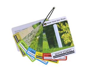 Rule Tags for Your Golf Bag - Golf's Most Common Rules Made Easy | Updated with Current Rules | Golf Bag Accessory | On Course Quick Reference | Golf Gift | in Compliance with Current USGA Rules