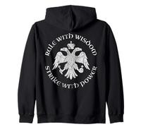 Rule with Wisdom - The Byzantine Double-Headed Eagle Zip Hoodie