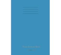 Ruled Exercise Book 15mm A4: 120 Pages School Exercise Project Book , Ruled And Margin Notebook For School - Blue Cover