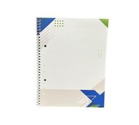 Ruled Margin Spiral Soft Cover Notebook 160 Pages A5 Pack of 5