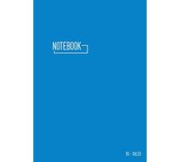 Ruled Notebook B5: Medium Journal Notebook with Date and Numbered Pages | Smart Blue Design