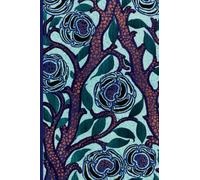 Ruled Notebook: E.A Seguy Art Deco Blue Flower Notebook | 108 lined pages | A5 size | Journal | Gift for Birthday