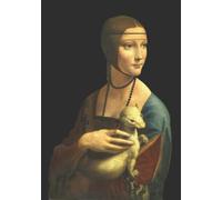 Ruled Notebook - Lady with an Ermine: Leonard da Vinci Painting (1489-91) | Book with Lined Paper for Taking Notes