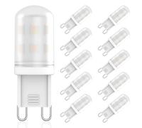 RuLEDne G9 LED 2W Bulb Equivalent to Halogen 20W 25W 28W, Natural White 4000K, 360° Beam Angle, AC 220V-240V, Non Flicker, Non Dimmable Energy Saving, 10 Pack