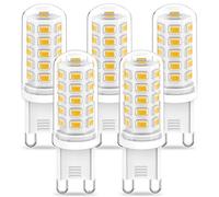 RuLEDne G9 LED Bulbs 3W, 3000K Warm White, Equivalent to 28W 33W 40W Halogen Bulbs, AC 220-240V G9 LED Light Bulbs, Non Flicker, Non Dimmable G9 Bi-pin Bulbs, 360° Beam Angle, Pack of 5