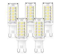 RuLEDne G9 LED Dimmable Bulbs 3 W Cold White 6000 K Bulbs Replacement for 50 W 40 W Halogen Bulbs, 360° Beam Angle, No Flickering, CRI> 83, AC 220-240 V, Standard G9 Socket LED G9 Bulbs, Pack of 5 ack