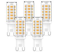 RuLEDne G9 LED Dimmable Bulbs 3 W Warm White 2700 K Bulbs Replacement for 40 W 50 W Halogen Bulbs, 360° Beam Angle, No Flickering, CRI> 83, AC 220-240 V, Standard G9 Socket LED G9 Bulbs, Pack of 5