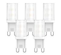 RuLEDne LED G9 Bulbs 2W Equivalent to Halogen Bulbs 20W 25W 28W (G9 2700 K 5 Pieces)