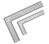 Ruler 2 PCS Mini L-shaped Ruler Measuring Layout Tool Stainless Steel Square Right Angle Precision For Building Framing Gauges