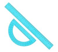Ruler and Protractor Kit - Math Geometry Learning Stationery,Protractor Ruler Geometry Set - for Home, Classroom, Office, Students, Teachers, Engineers, Architects, Staffs