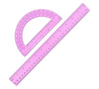 Ruler and Protractor Kit - Office Drawing Geometry Stationery - Measuring Protractor Ruler Kit,for Home School Office Classroom Students Teachers Engineers Architects Staffs