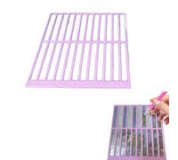 Ruler For Diamond Art, Non-Slip Textured Grid Tool, Durable Grid Guide, Diamond Pasted Drawing Mesh Ruler Tools Accessories, Diamonds Painting Accessories For Beginners & Pros (Pink)
