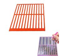 Ruler For Diamond Art, Non-Slip Textured Grid Tool, Durable Grid Guide, Diamond Pasted Drawing Mesh Ruler Tools Accessories, Diamonds Painting Accessories For Beginners & Pros (Orange)