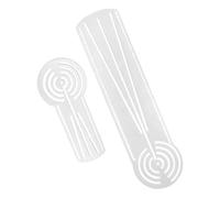 Ruler for Drawing 2 Pieces, Acrylic Dot Art Template, Straight Dotting Ruler for Crafting, Geometric Pattern Drawing, Sketching, DIY Artwork, Art Design, Students, Hobbyists, Artists, Creative Project