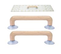 Ruler Grip, 2 Pieces Suction Cup Handle, Comfortable Quilting Ruler Grip for Crafting & Cutting, Non-Slip Handle Knitting & Thread, Home & Classroom Supplies for Holiday & Indoor Use