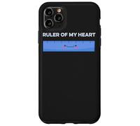 Ruler Of My Heart Cute Kawaii Math Pun Geometry Arithmetic Case for iPhone 11 Pro Max