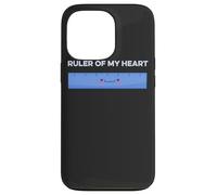 Ruler Of My Heart Cute Kawaii Math Pun Geometry Arithmetic Case for iPhone 13 Pro